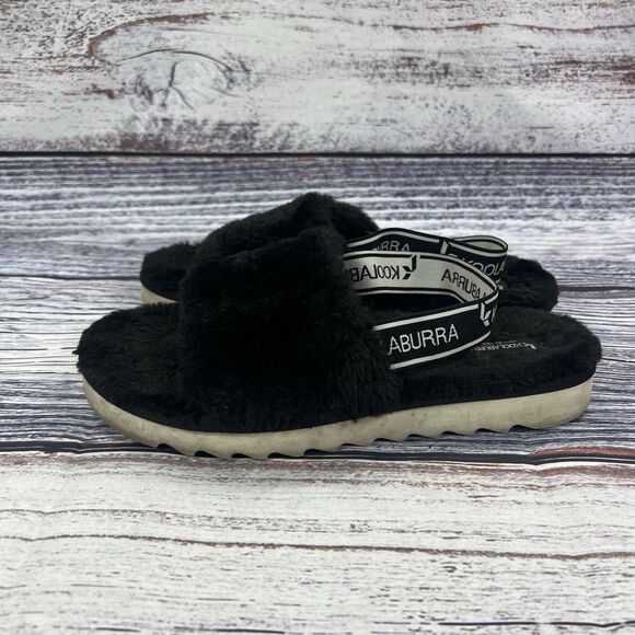 Koolaburra Ugg Fuzzn II Black Slipper Sandals, Women’s Size 7.5 - Picture 3 of 8